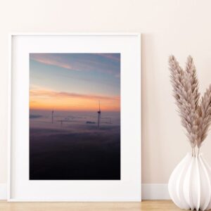 Misty Wind Turbines