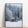Small Cabin In Winter Wonderland